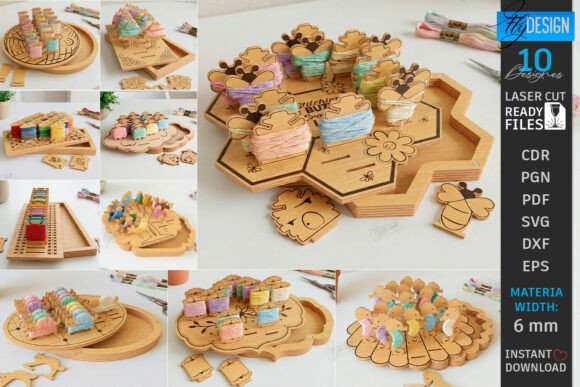 A Seasonal Review of the Embroidery Floss Organizer Laser Bundle