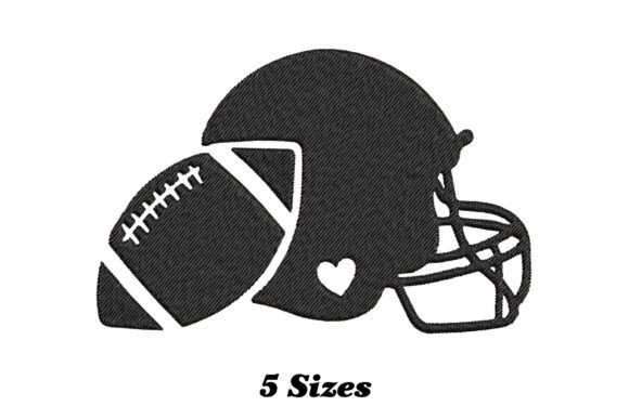 American Football Ball with Helmet Embroidery Design Review