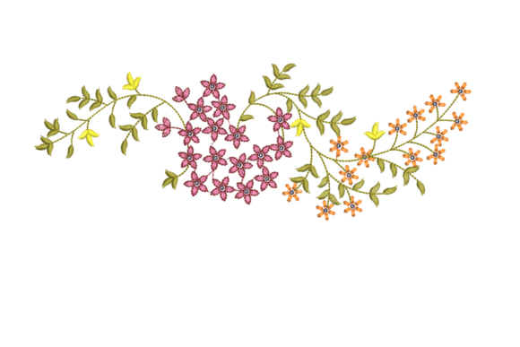 An Embroidery Designer Reviews Leaf Botanical Ornament Embroidery