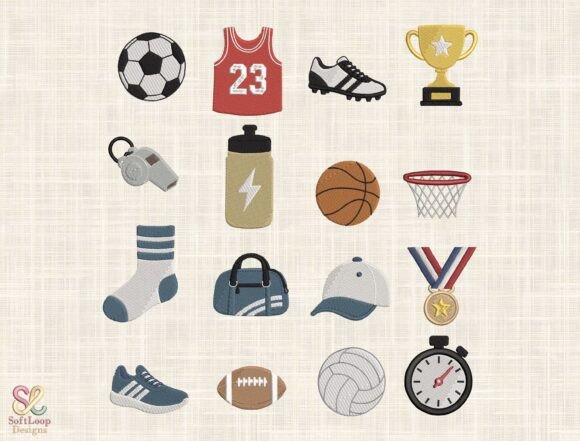 An Embroidery Designer's Take on the Sports Athletics Bundle