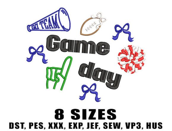 Cheer Football Embroidery: A Game Day Design Review