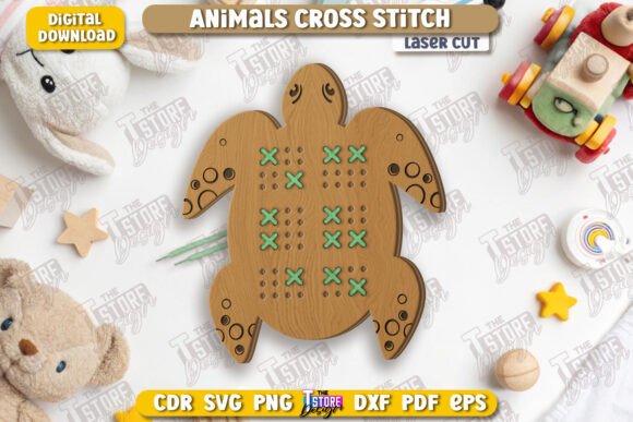Crafting Holiday Magic with a Cross Stitch Turtle CNC File