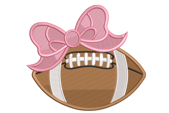 Cute Football Bow Embroidery: A Designer’s Review