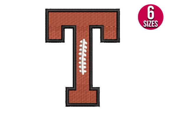 Football Font Alphabet Letter T: A Sports Season Essential