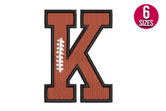 Football Font Letter K: A Bold Design for Boutique Apparel