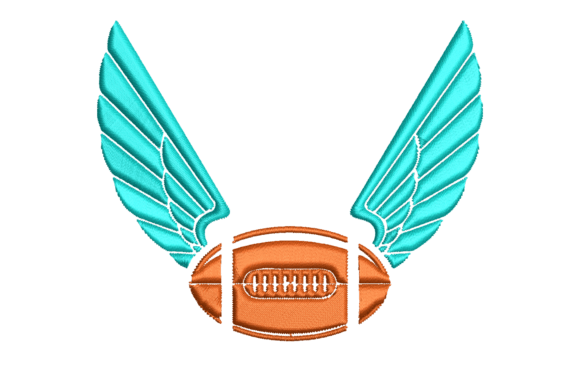 Football with Wings: A Unique Emblem for Seasonal Spirit