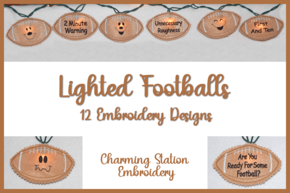 Lighted Footballs: A Designer's Take on a Playful Seasonal Design