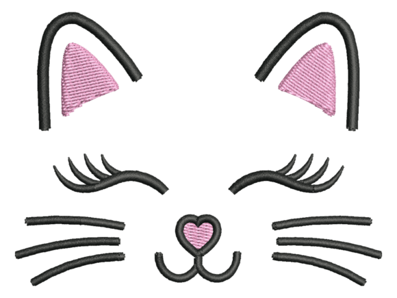 Reviewing the Cute Cat Face Embroidery Design for Personalized Gifts