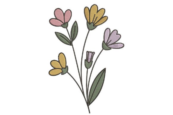 Reviewing the Minimalist Wildflower Embroidery Design