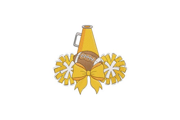 The Football Cheer Bow Embroidery Design: A Designer's Review for Personalized Gifts