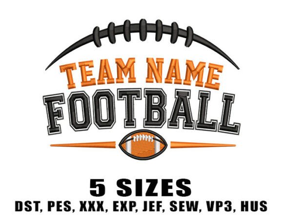 Varsity-Style Football Embroidery for Personalized Gifts